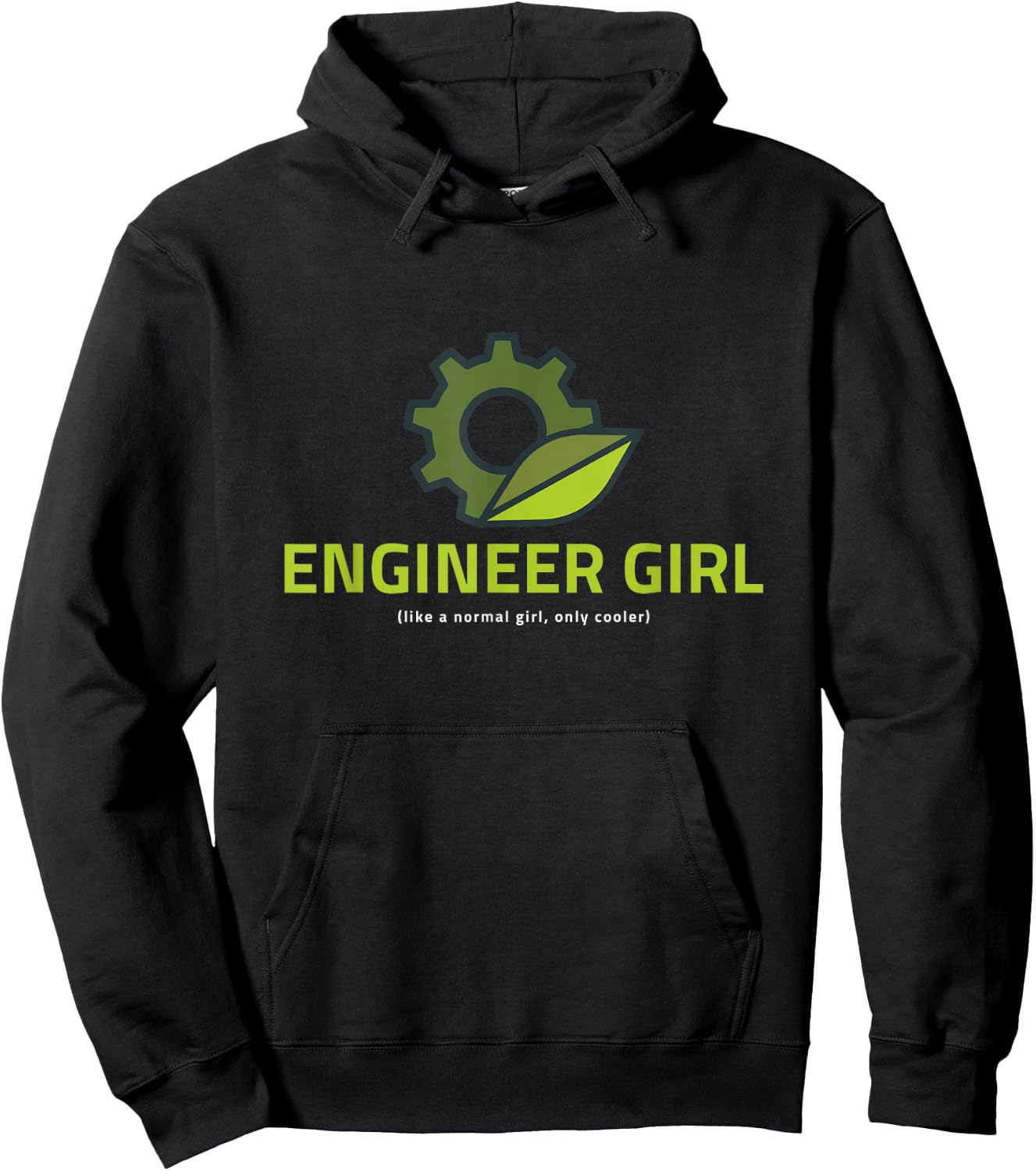 Engineer Girl Funny Cute Engineering Gift Hoodie - Hoodie | Black