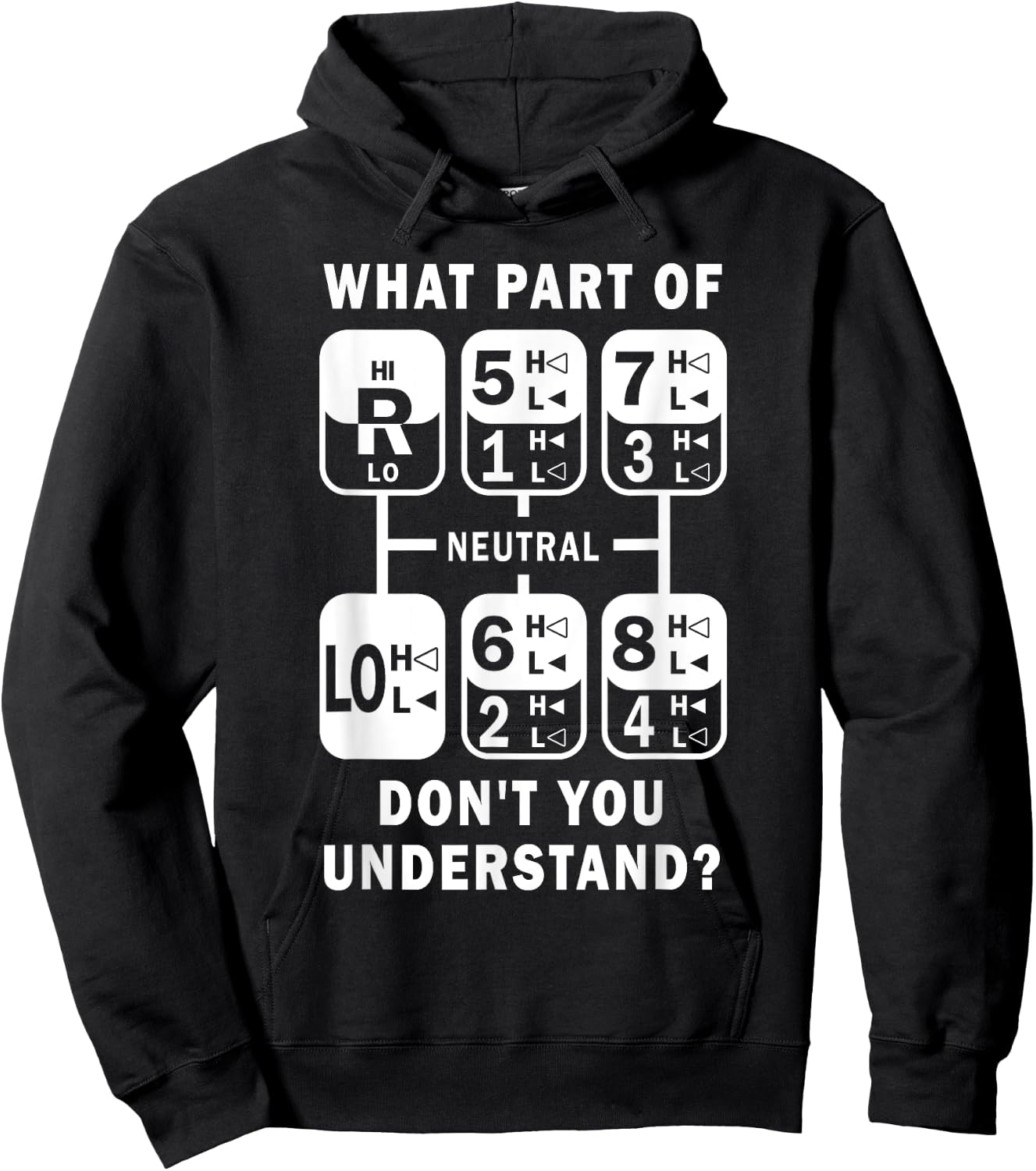What Part Don't You Understand? Truck Gear Trucker Driver Hoodie - Hoodie | Black