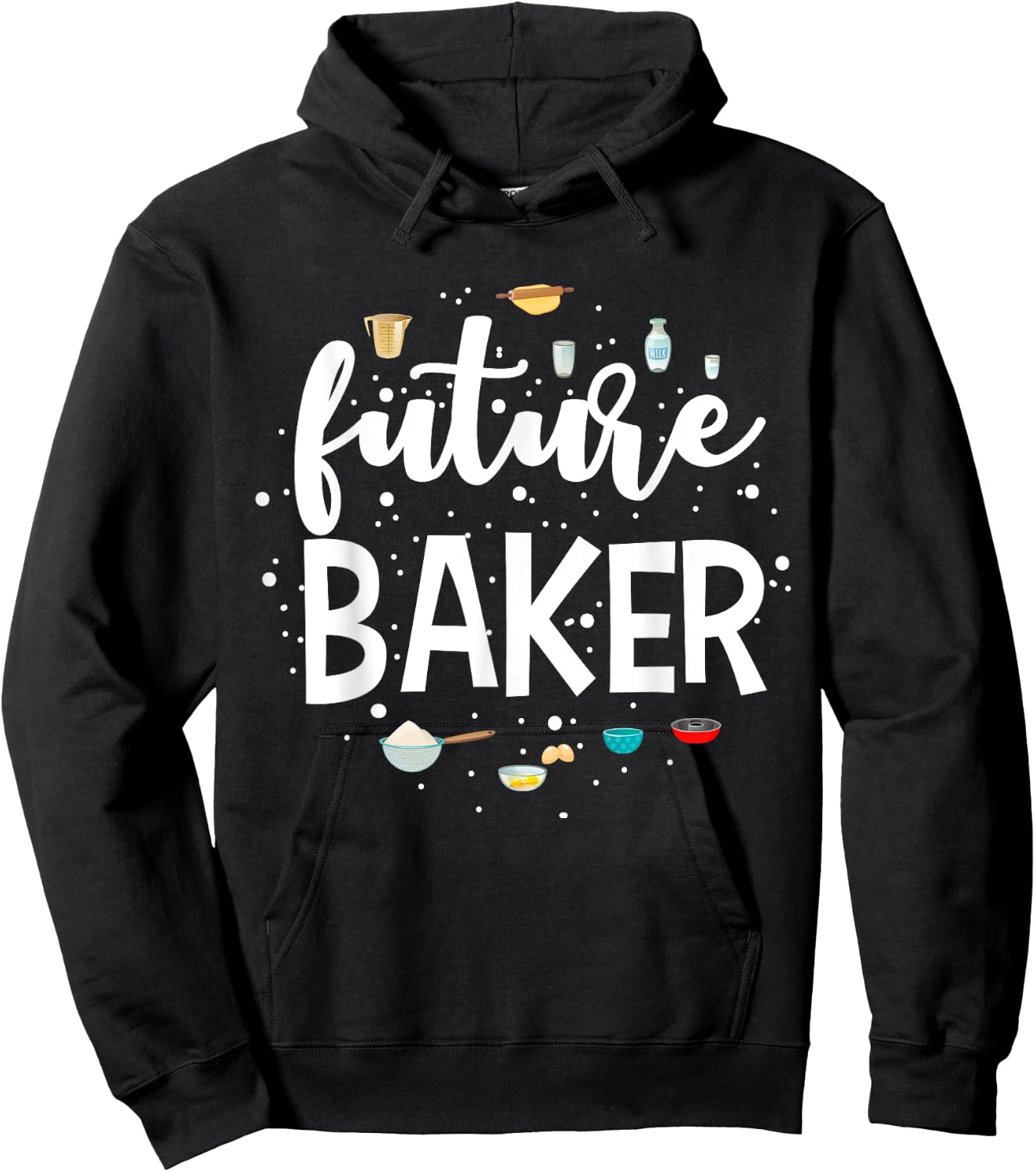 Future Baker - Cute Children's Aspirational Gift Hoodie - Hoodie | Black
