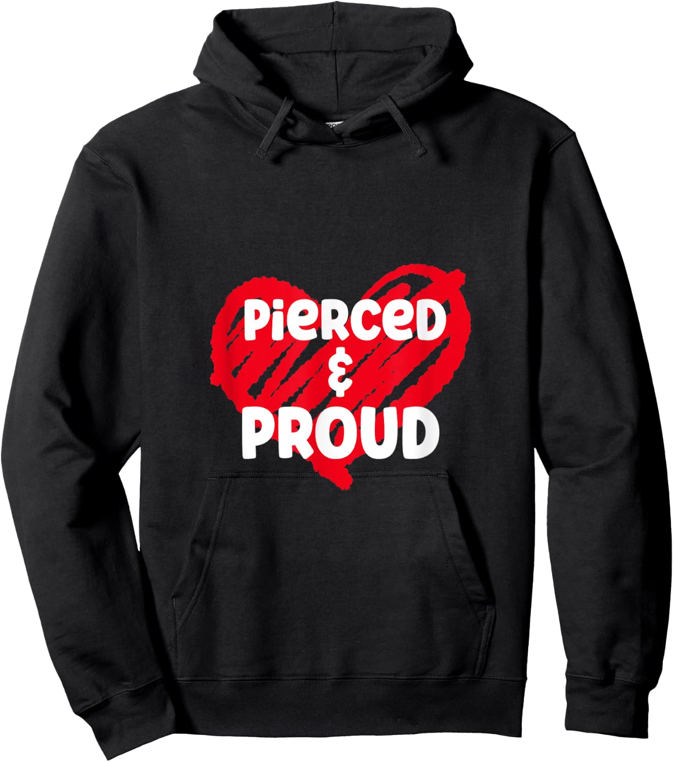 Pierced And Proud Body Modification Piercing Hoodie - Hoodie | Black