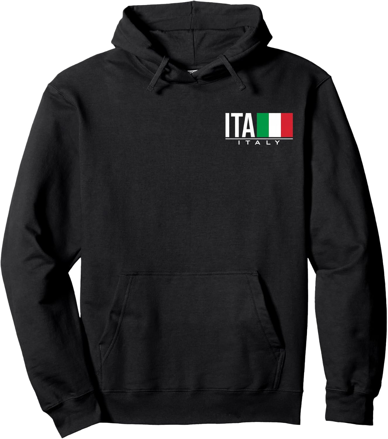 Italy Flag Italian Tricolore Sports Games Athletic Jersey Hoodie - Hoodie | Black