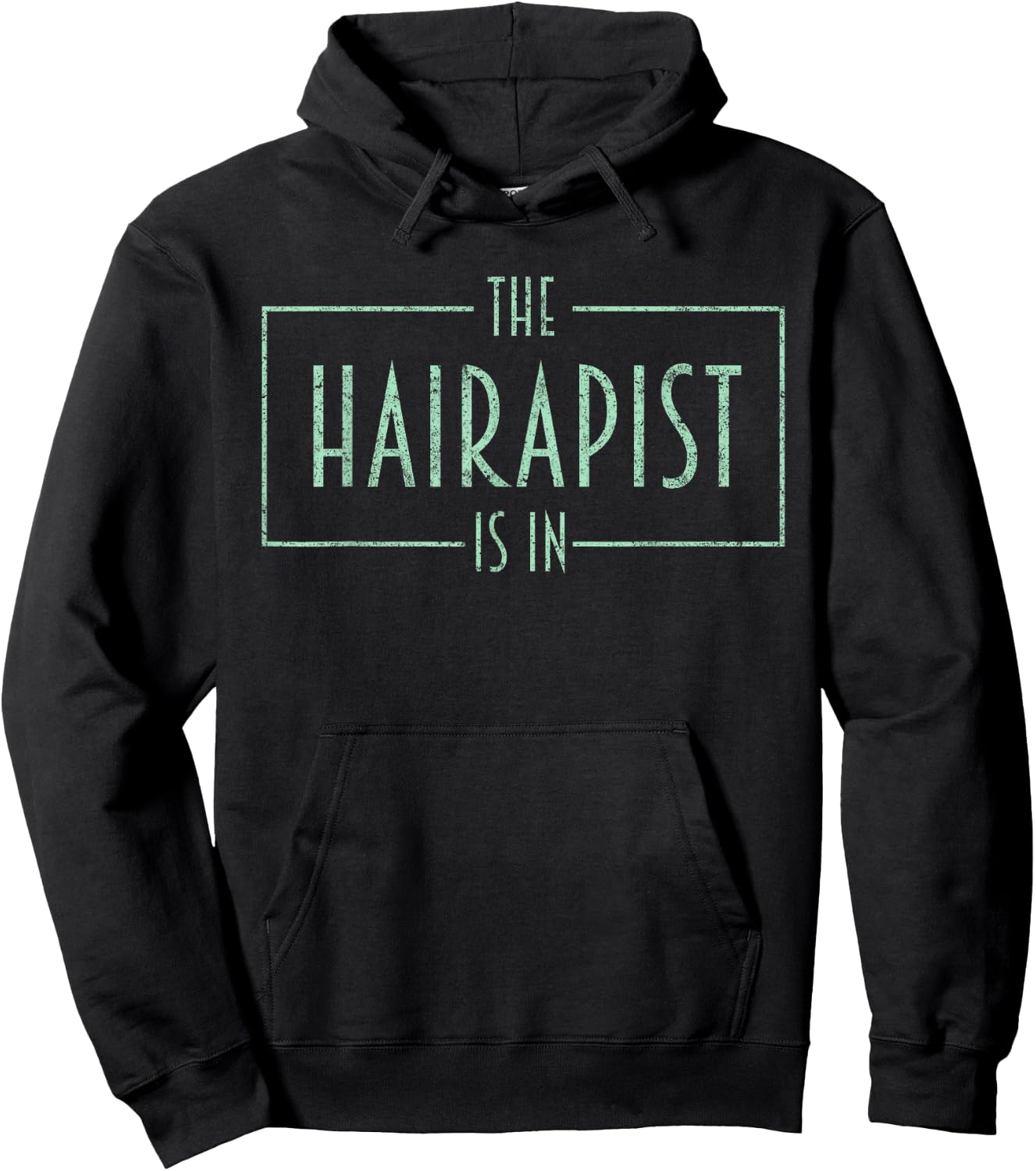 The Hairapist Is In Hairdresser Barber Funny Hair Stylist Hoodie - Hoodie | Black