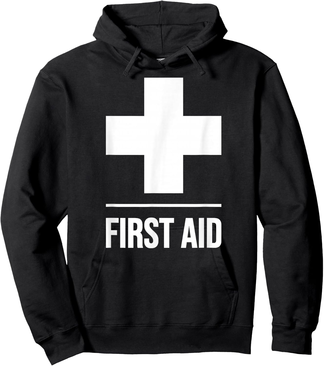 First Aid Cross Medic Event Staff Uniform Emergency Hoodie - Hoodie | Black