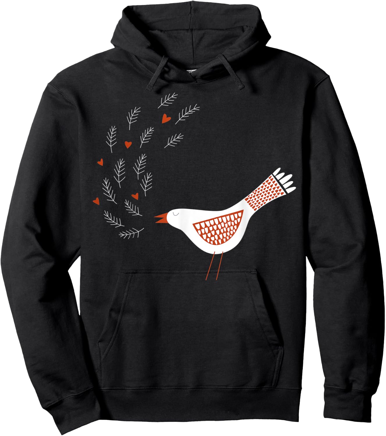 Scandinavian Birds Hoodie - Hoodie | Black