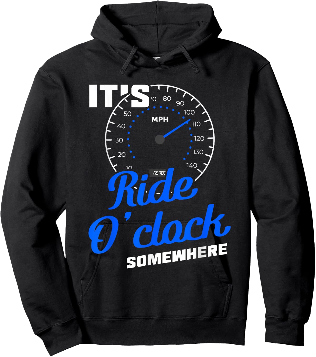 It'S Ride O'Clock Somewhere Motorcyclist Hoodie - Hoodie | Black
