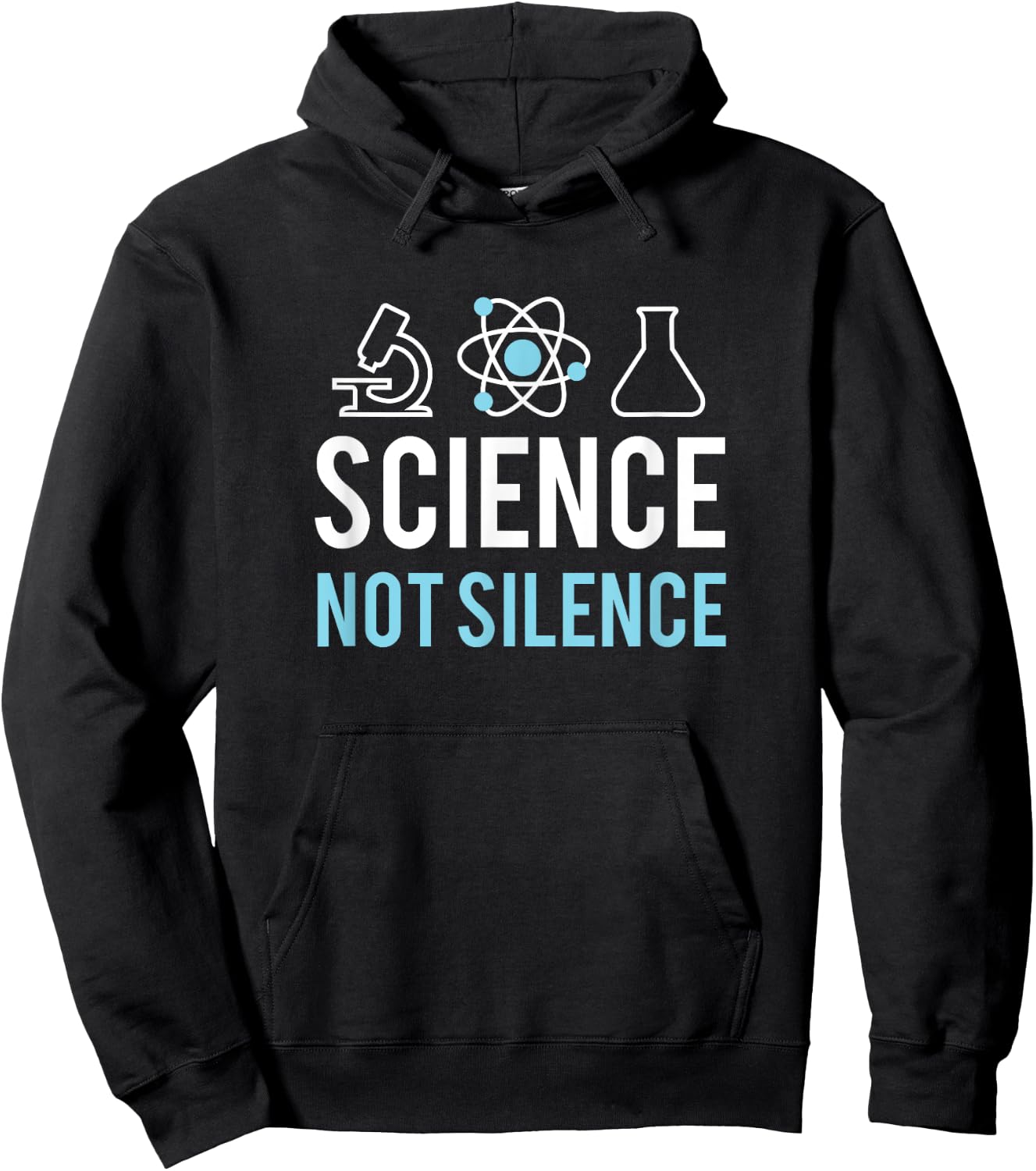 Science Not Silence - March for Science Protest Hoodie - Hoodie | Black