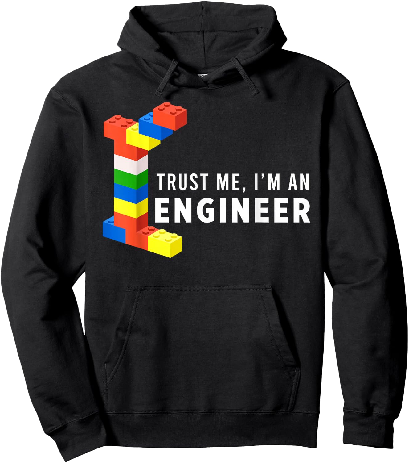 Funny Building Blocks Master Builder Engineer Construction Hoodie - Hoodie | Black