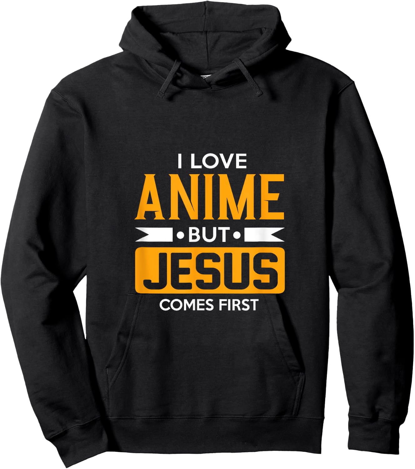 I Love Anime But Jesus Comes First - Christian Japan Holy Hoodie - Hoodie | Black