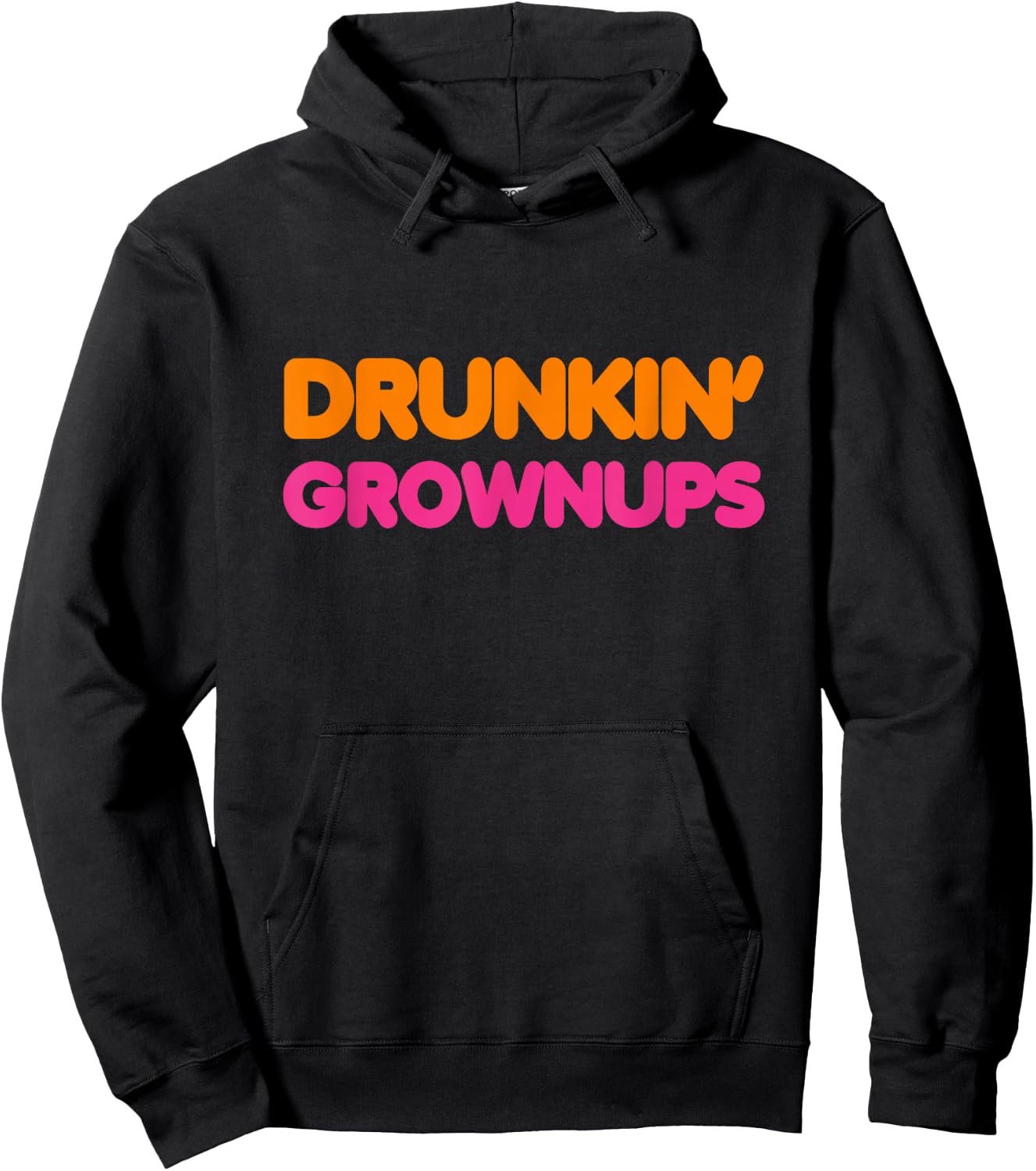 Drinking T Shirt Drunkin' Grownups Spoof T Shirts Men Women Hoodie - Hoodie | Black
