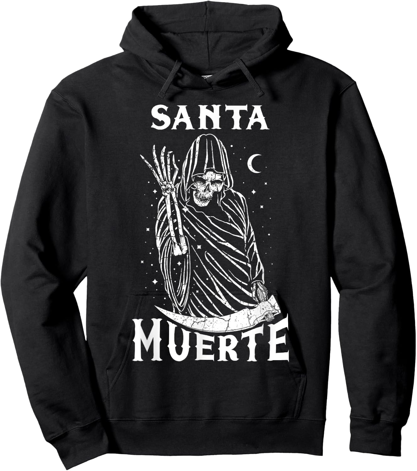 Santa Muerte Skeleton Skull Death Mexico Mexican Calavera Hoodie - Hoodie | Black