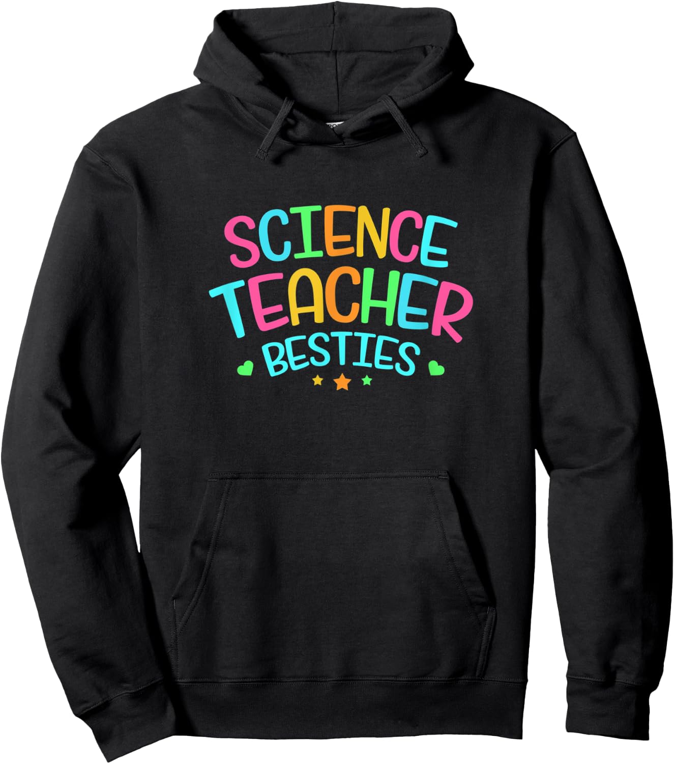 Teacher Bestie Design Colorful Science Gift Hoodie - Hoodie | Black