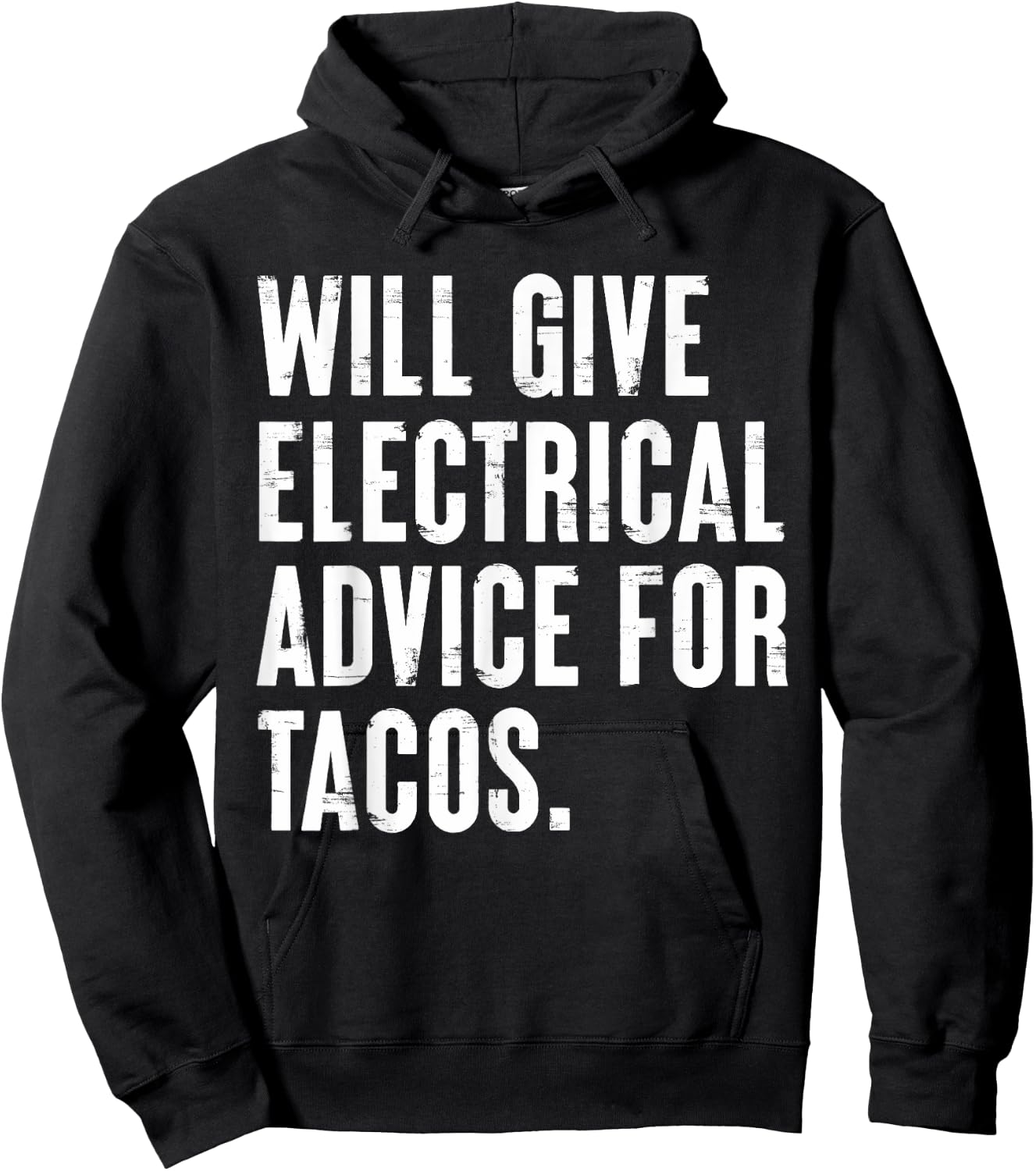 Will Give Electrical Advice Funny for Electrician Engineer Hoodie - Hoodie | Black
