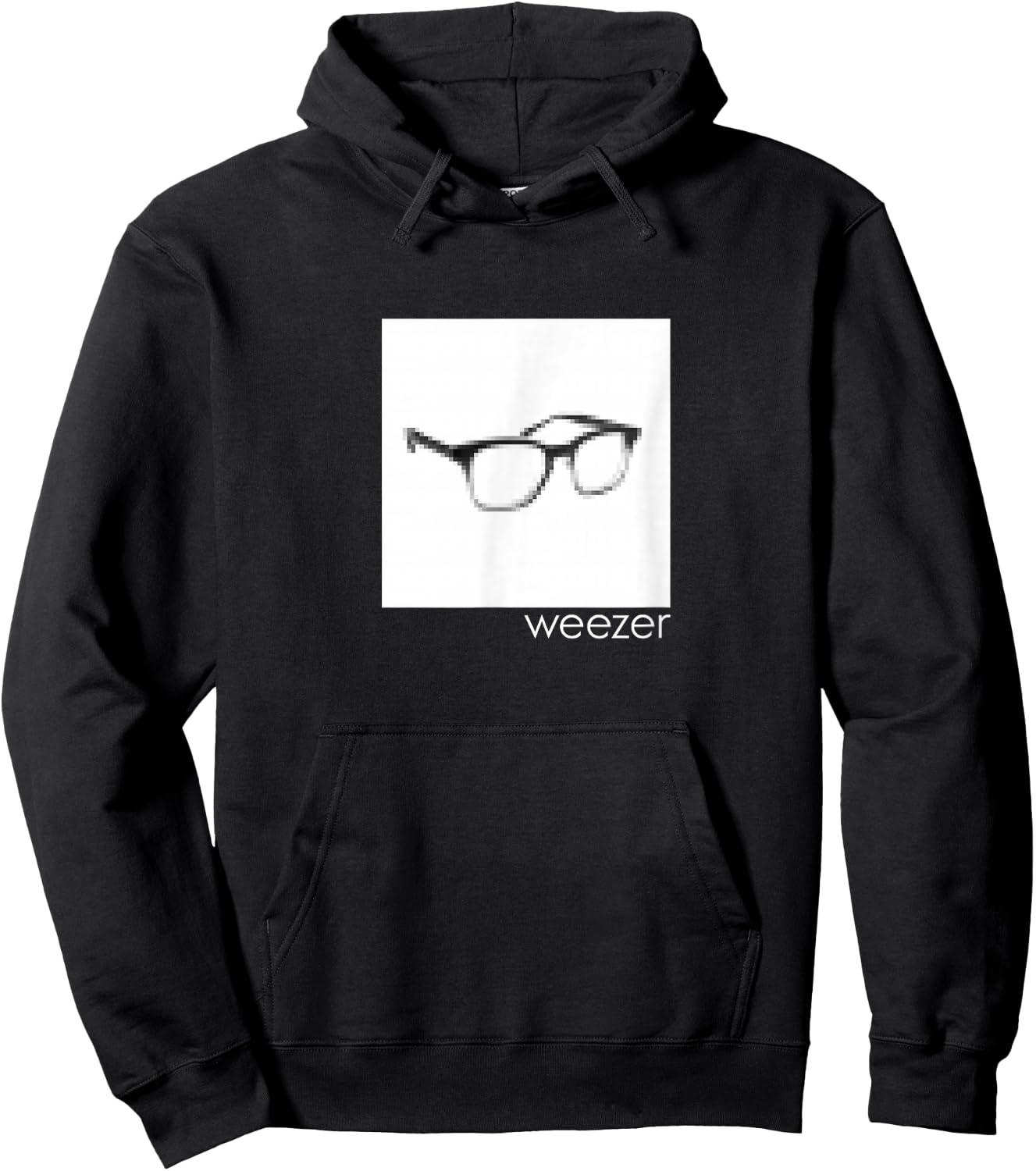 Weezer - Pixel Glasses Hoodie - Hoodie | Black