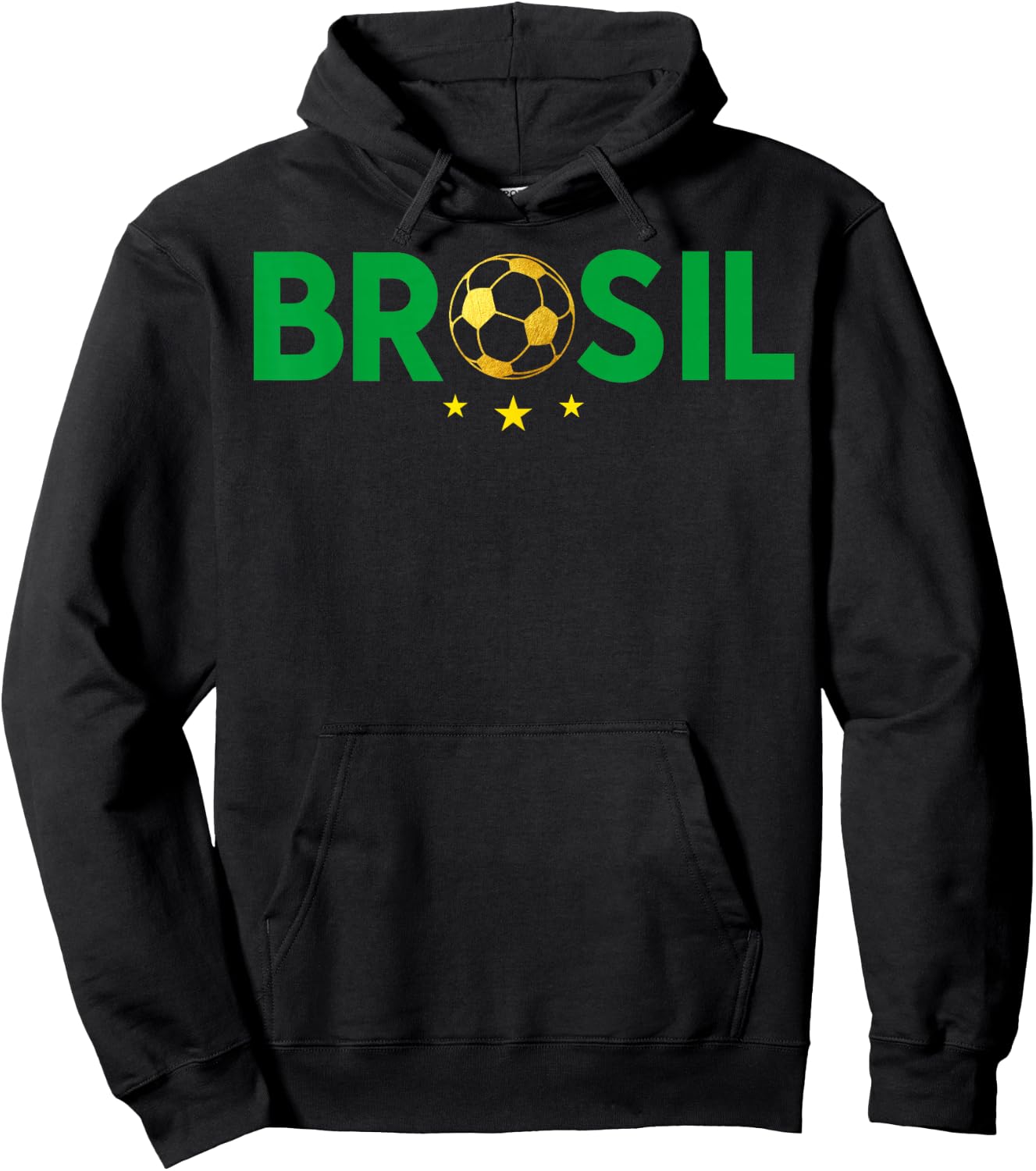 Vintage Brasil Brazil Flag Brazilian Pride Men Women Kids Hoodie - Hoodie | Black