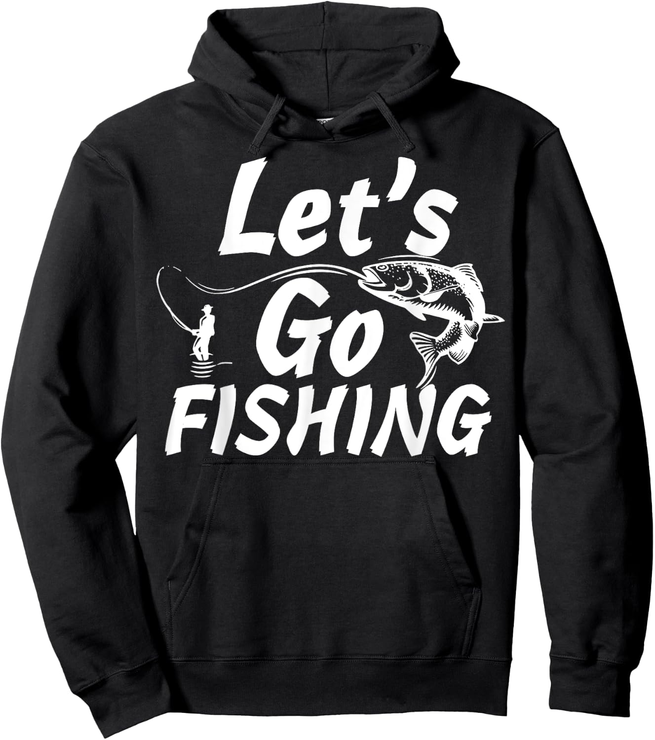 Let’s Go Fishing Shirt Fishing Lovers Or Fisherman Gift Hoodie - Hoodie | Black