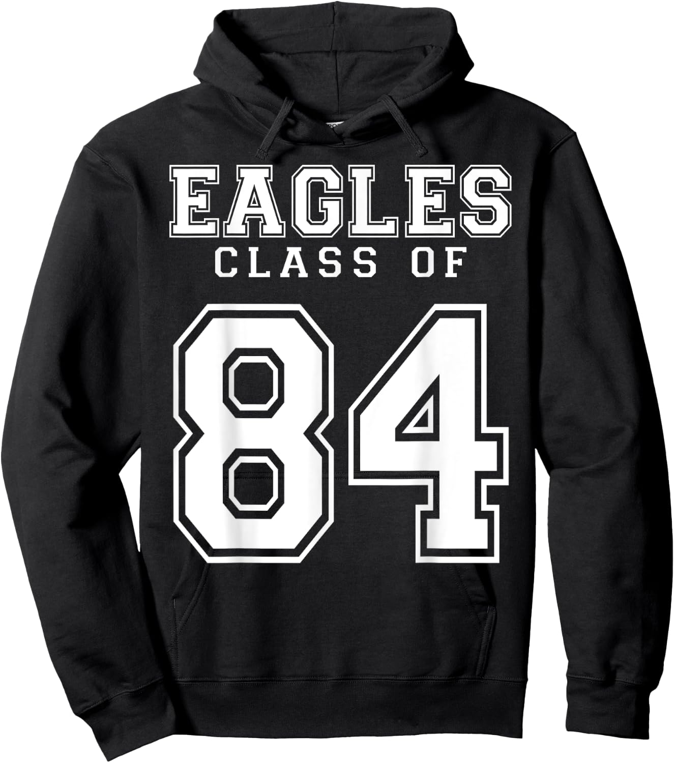 Class Of 1984 Eagles Custom Graduation Senior Personalized Hoodie - Hoodie | Black