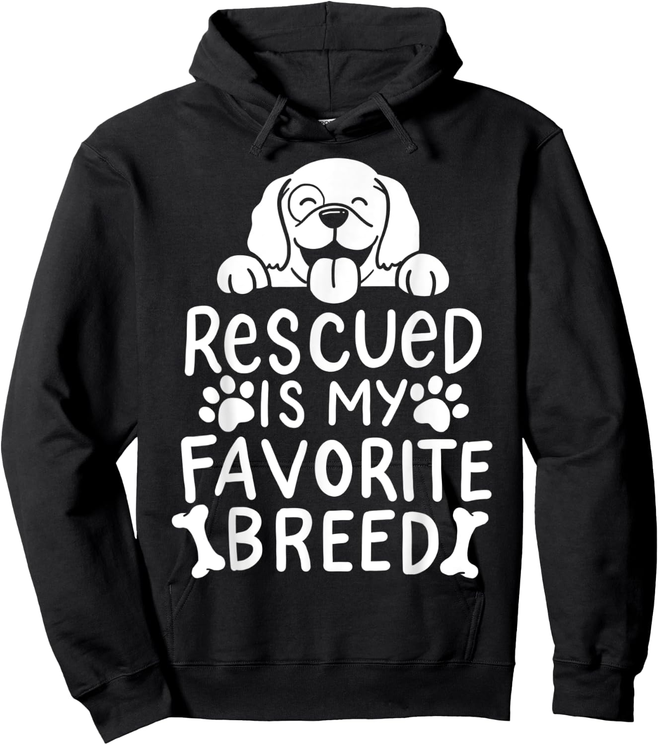 Dog Pet Adoption Hoodie - Hoodie | Black
