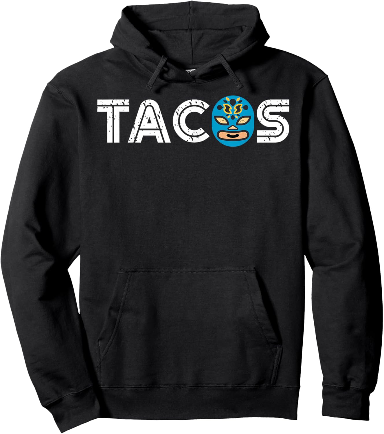 Cute Unique Lucha Libre Wrestling Mask Taco Gift Hoodie - Hoodie | Black