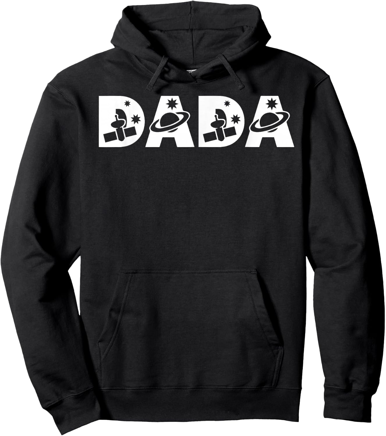 Funny Dada Space Astronaut Birthday Party Hoodie - Hoodie | Black