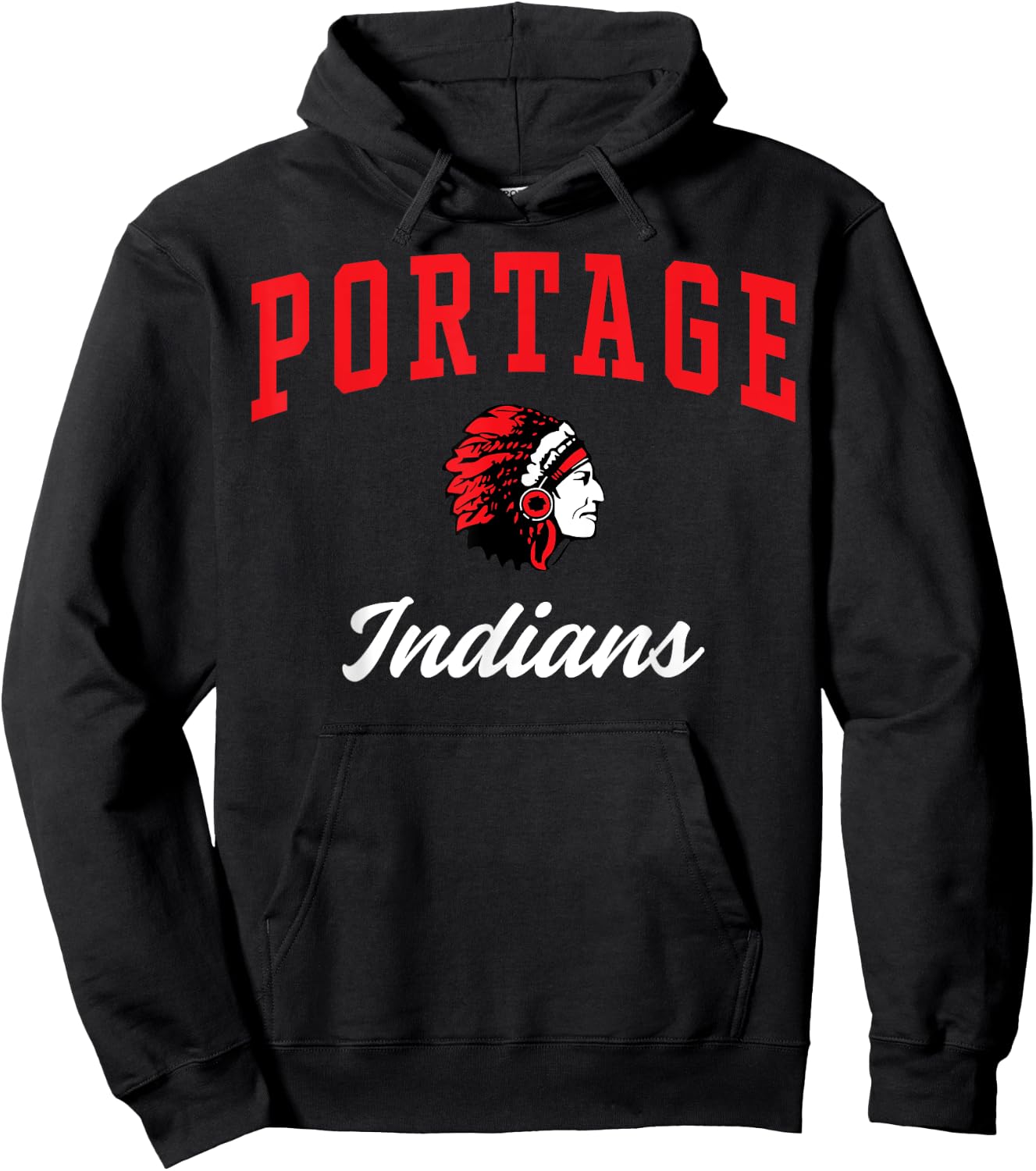 Portage High School Indians C3 Hoodie - Hoodie | Black
