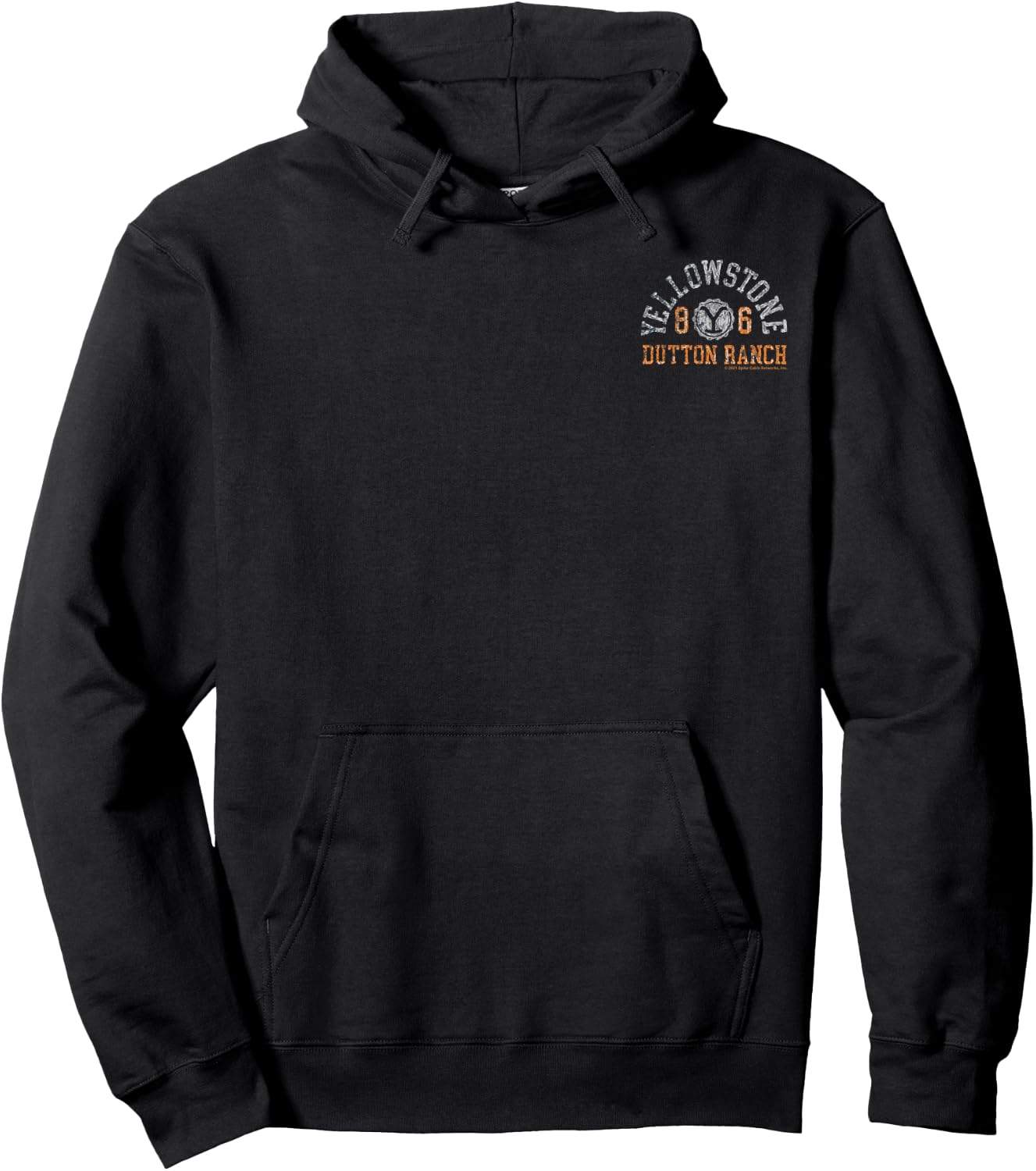 Yellowstone Dutton Ranch Protect The Family Front & Back Short Sleeve Hoodie - Hoodie | Black