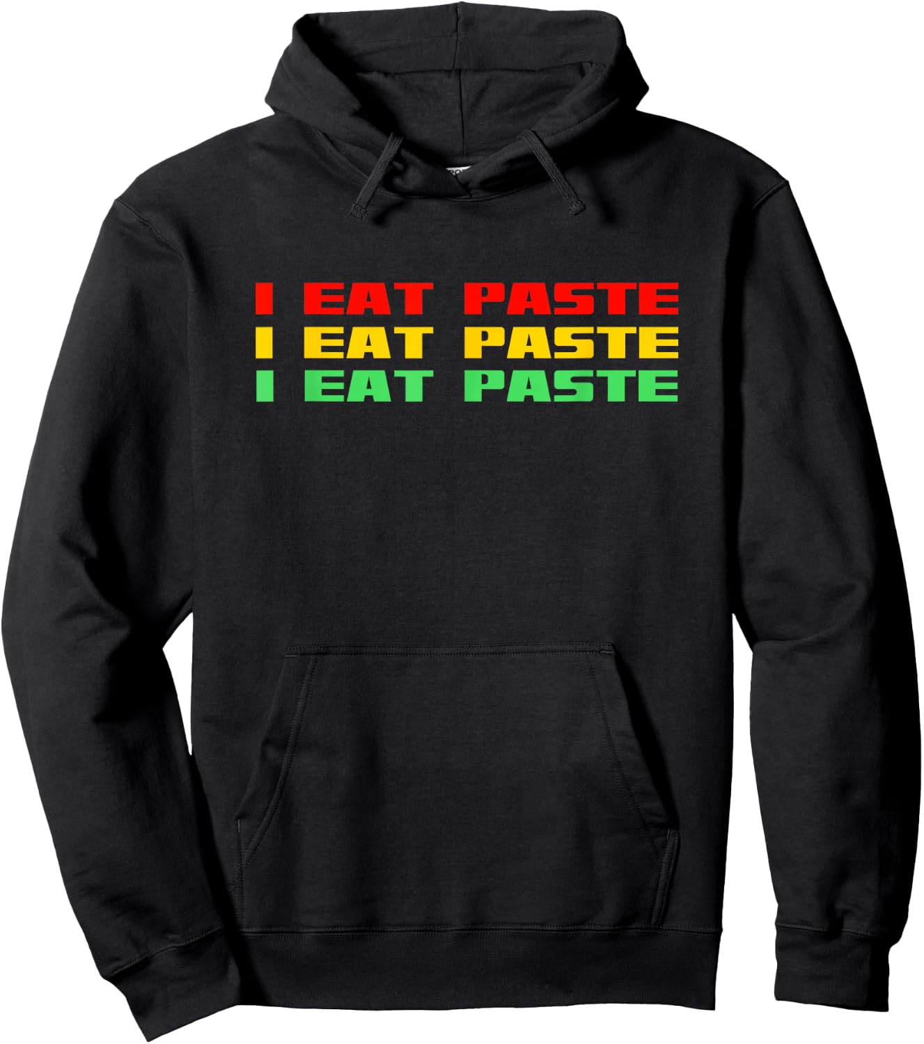 I Eat Paste Funny Retro Stupid Hoodie - Hoodie | Black