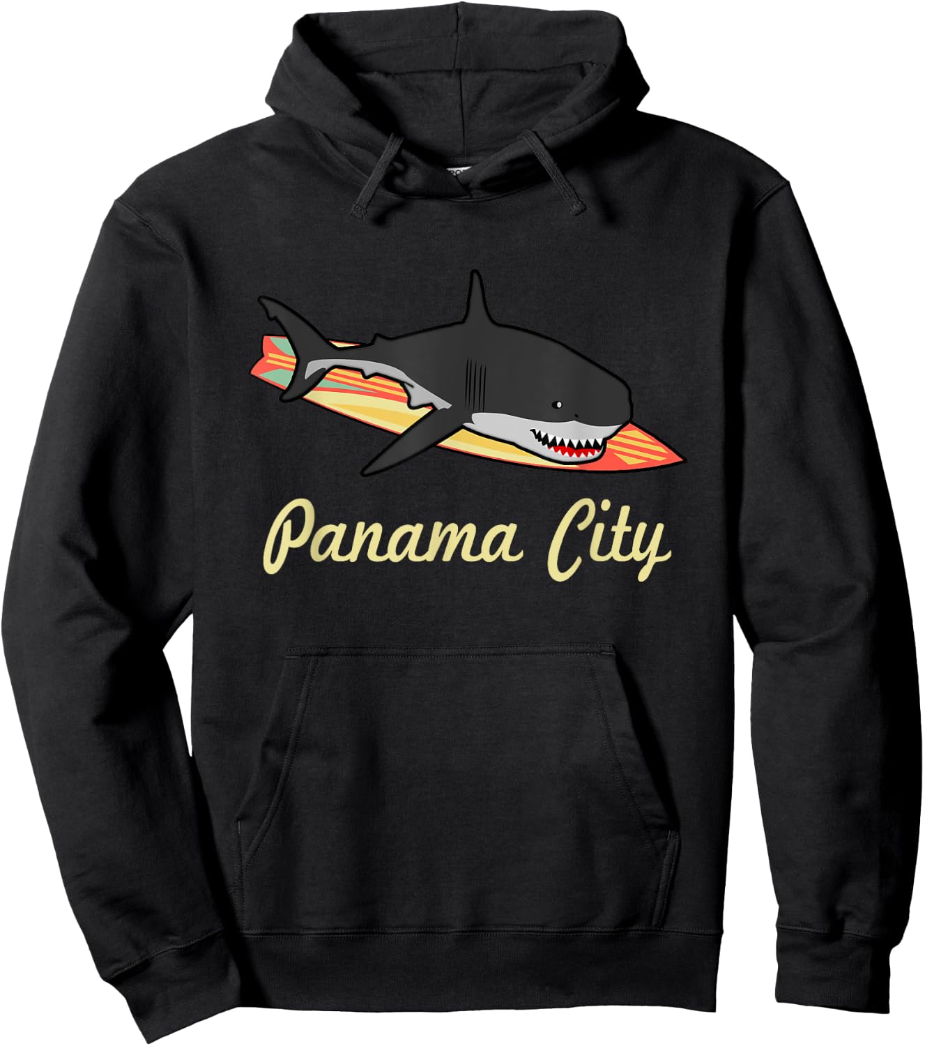 Panama City Beach Florida Souvenir Graphic Surf T Gifts Hoodie - Hoodie | Black