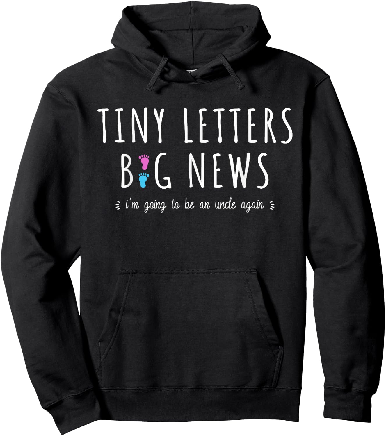 2nd Baby Announcement Uncle - I'm Going to Be an Uncle Again Hoodie - Hoodie | Black