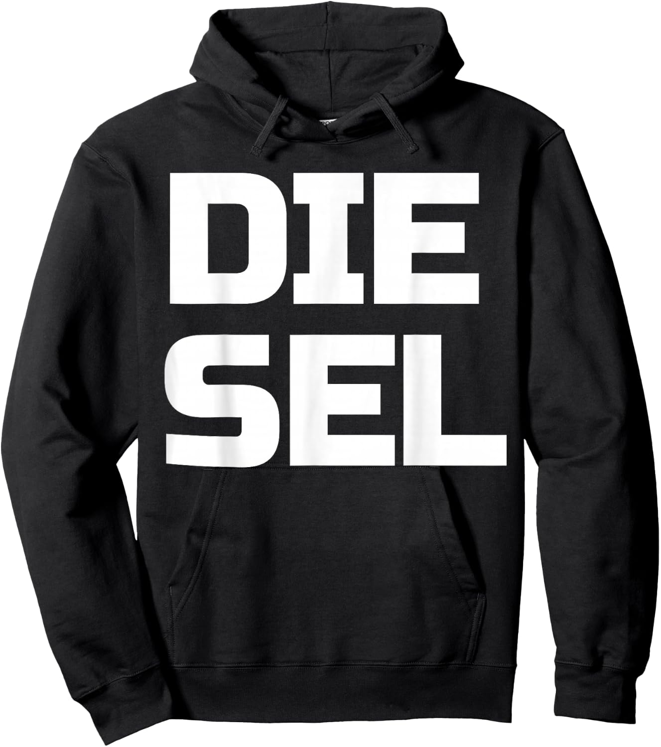 Diesel Large Text Diesels Trucks Roll Coal Power 4X4 Trucks Hoodie - Hoodie | Black