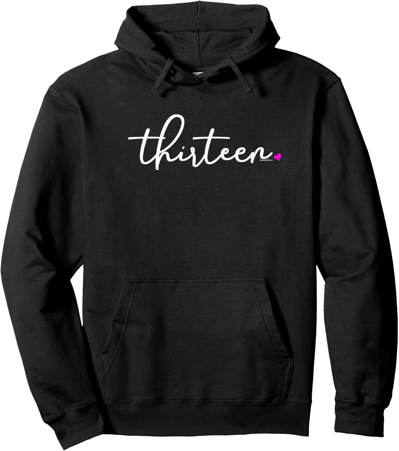 13th Birthday for Girls Thirteen Party Teen Pink Age 13 Year Hoodie - Hoodie | Black