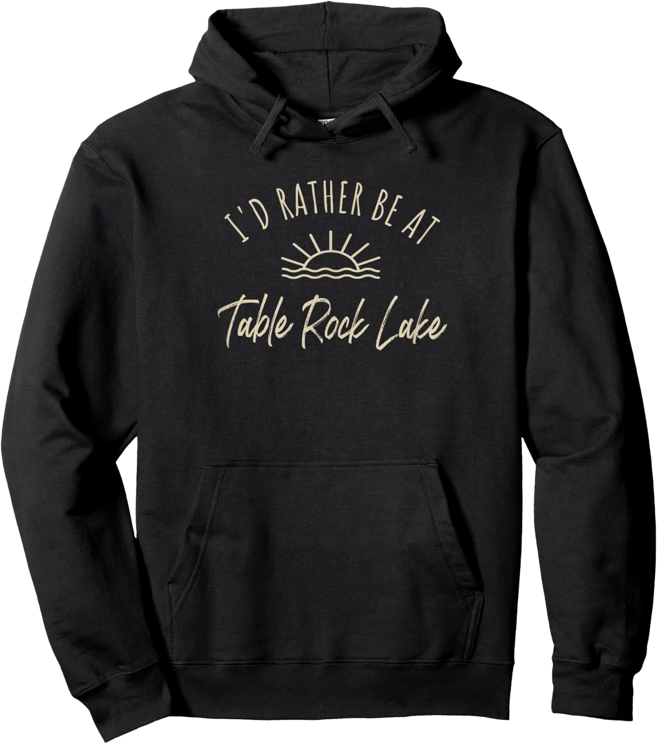 I'd Rather Be At Table Rock Lake Boating Fishing Gift Hoodie - Hoodie | Black