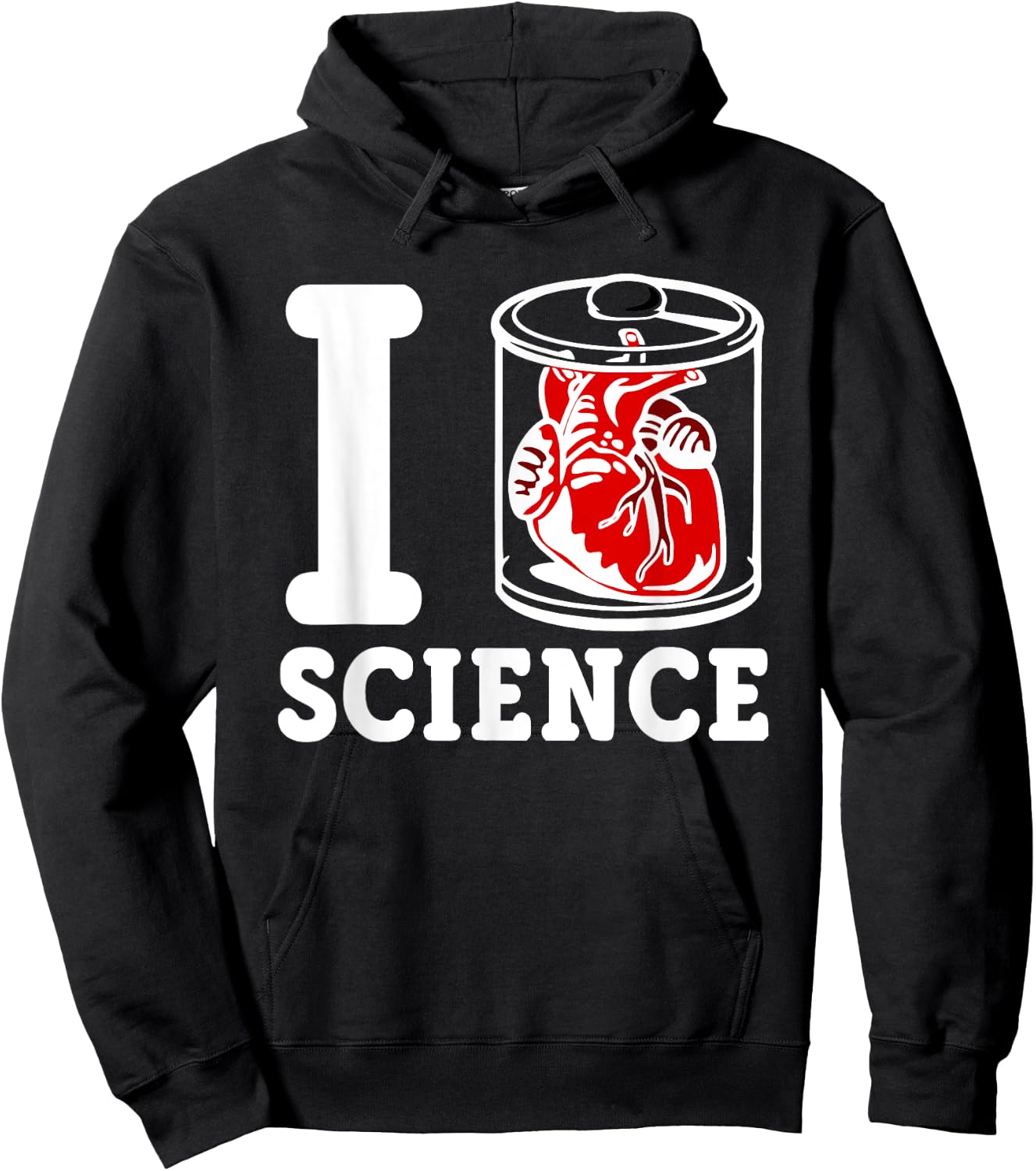 I Heart Science - I Love Science Hoodie - Hoodie | Black