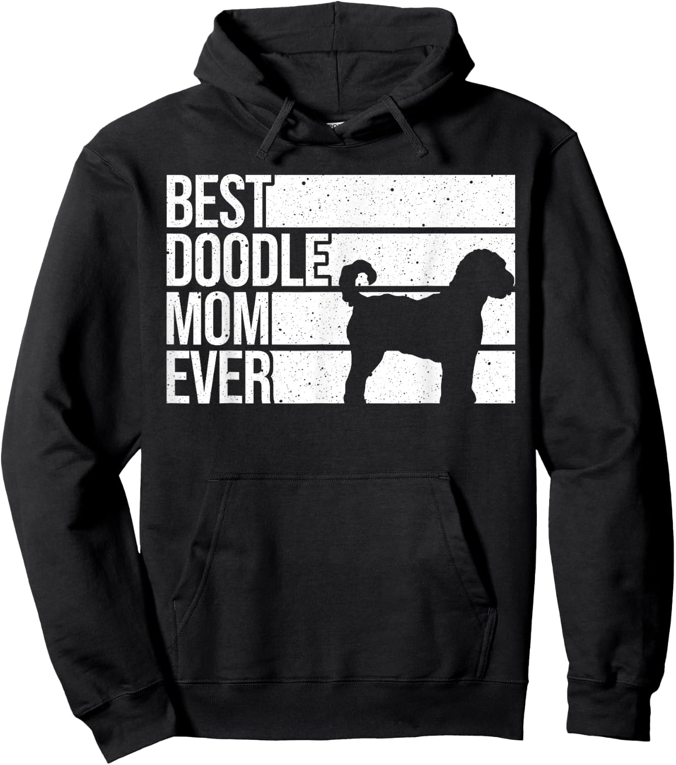 Cool Doodle Mom Art Women Girl Aussiedoodle Goldendoodle Dog Hoodie - Hoodie | Black
