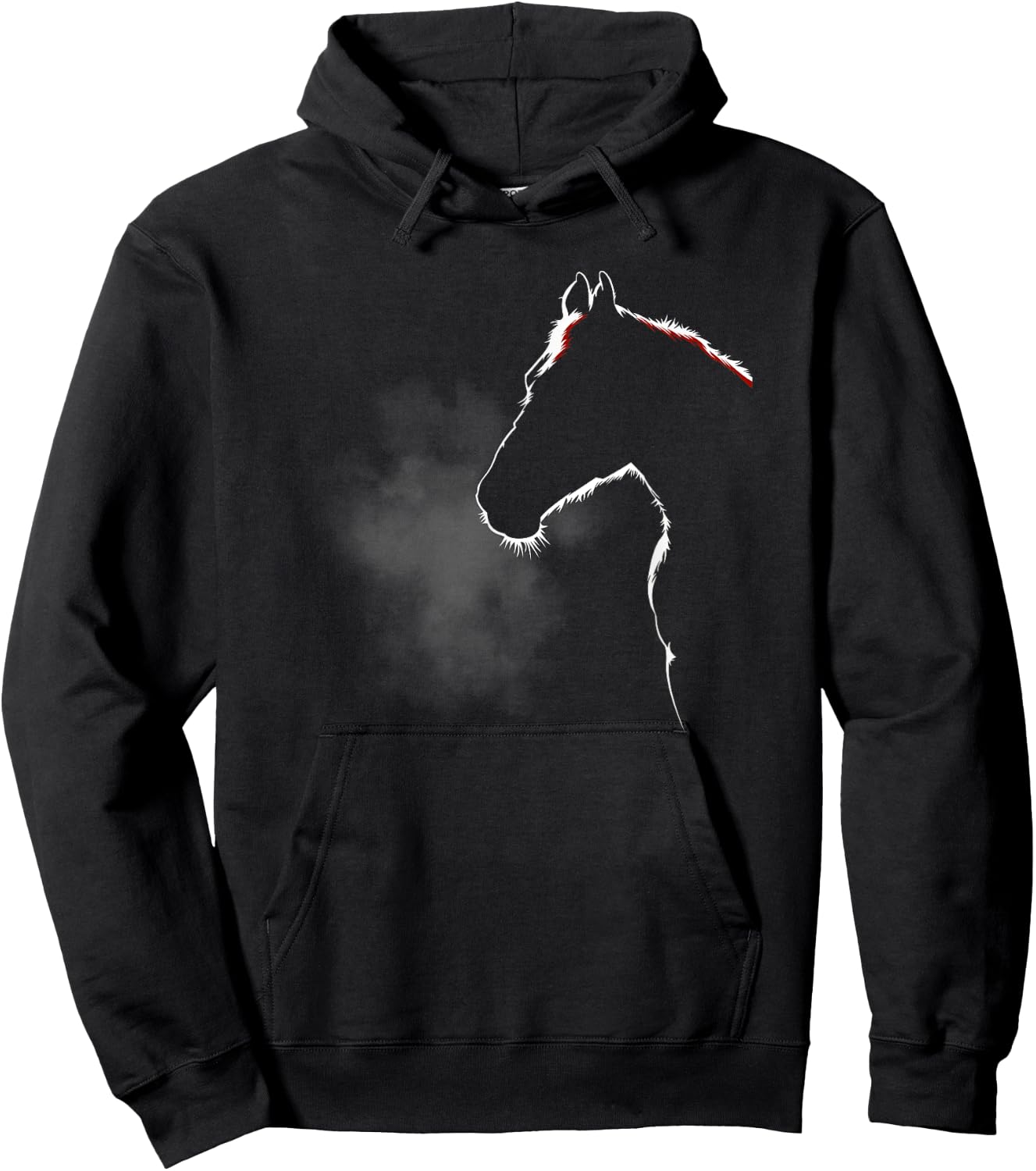 Horse Silhouette Shirt - Horse Related Gifts Hoodie - Hoodie | Black