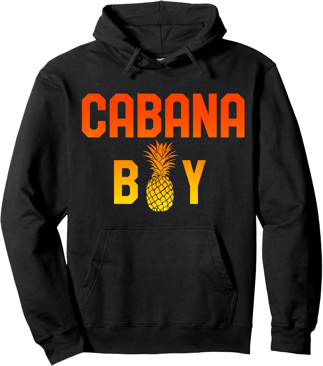 Cabana Boy Funny Pool Boy Beach Retro Pineapple Hoodie - Hoodie | Black