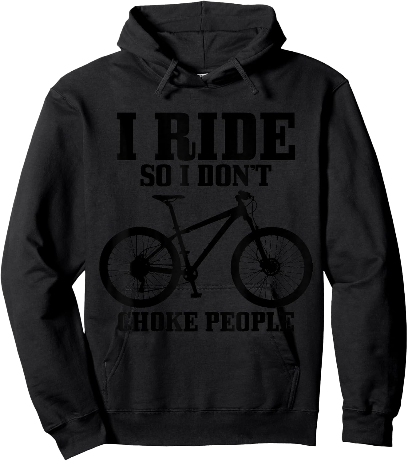 Mountain Bike Funny MTB Bicycle Cycling Mountain Biker Hoodie - Hoodie | Black