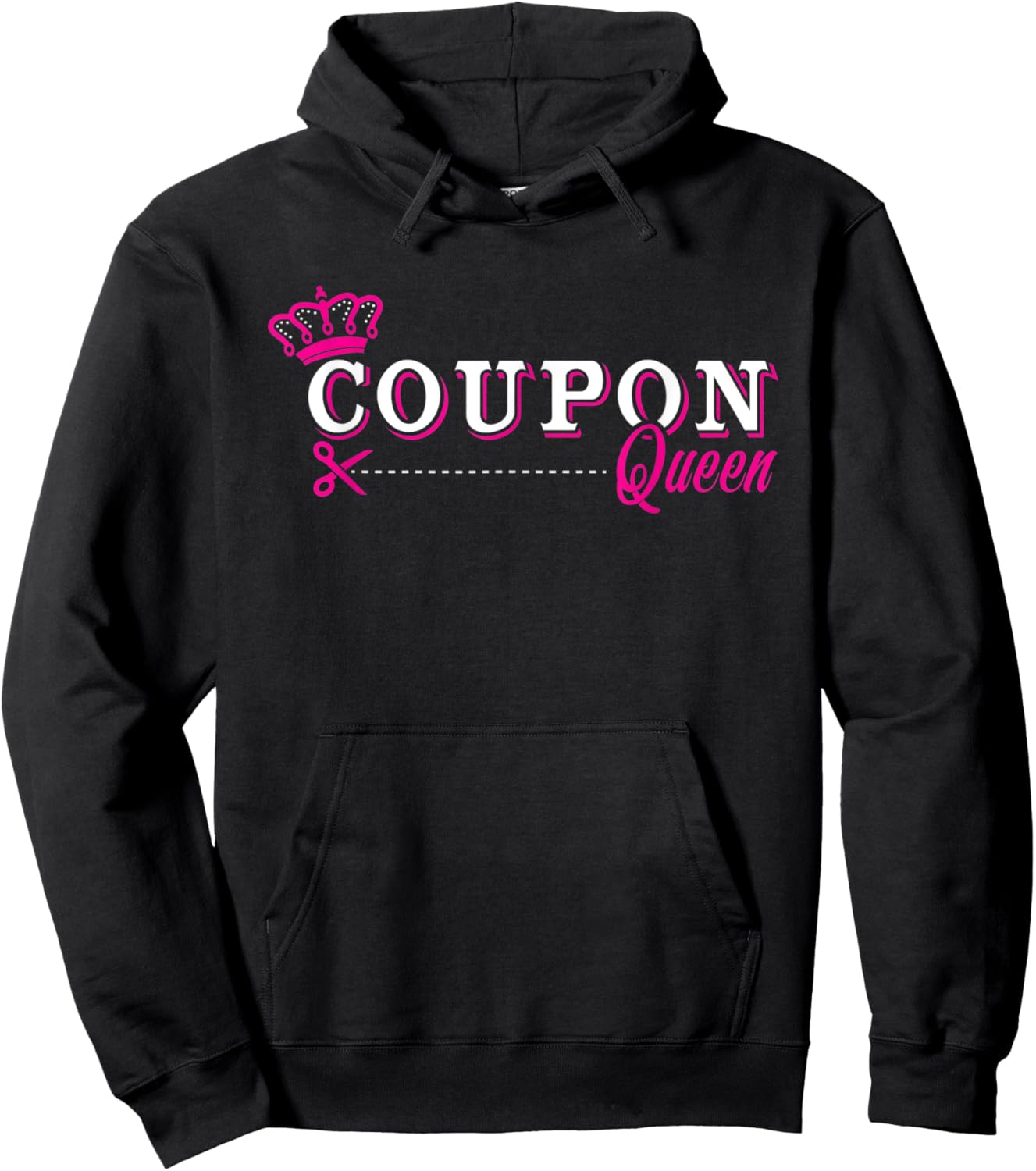 Coupon queen - couponing - funny couponer gift Hoodie - Hoodie | Black