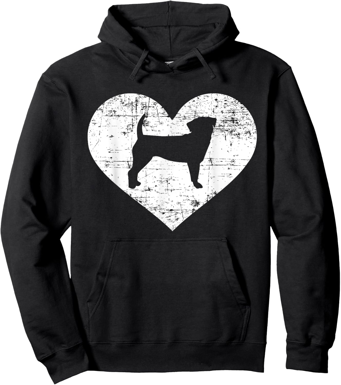 Puggle heart Hoodie - Hoodie | Black