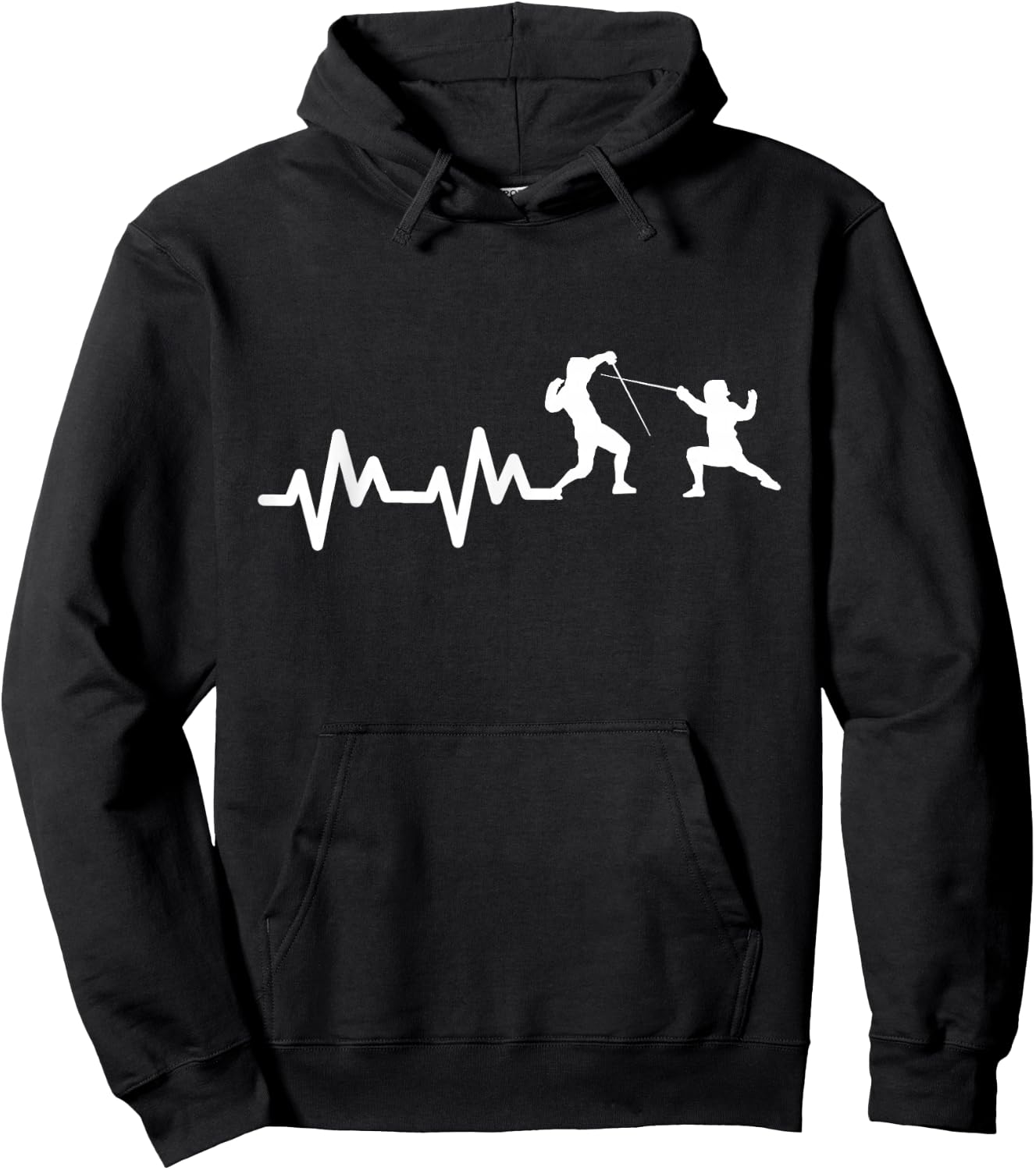 Fencing Heart Palpitations Hoodie - Hoodie | Black