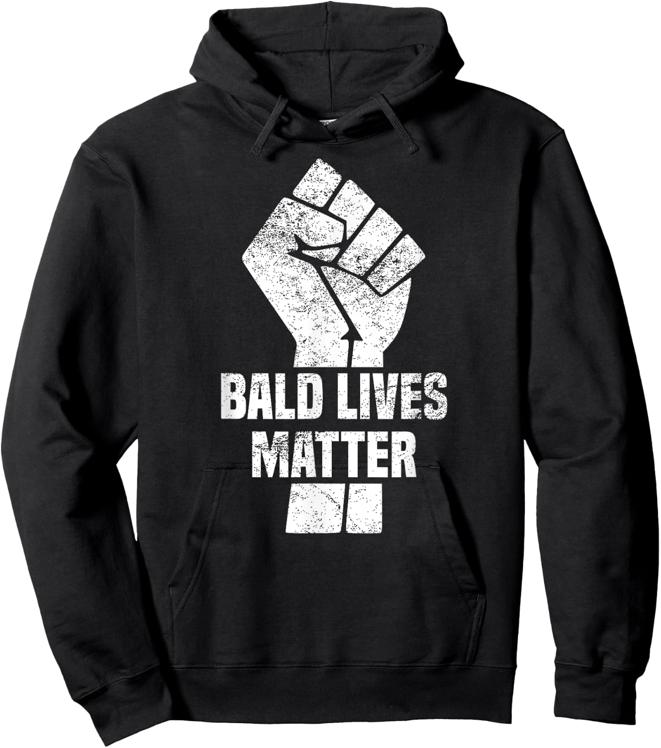 Funny Bald Quote, Bald Lives Matter Design, Cool Bald Hoodie - Hoodie | Black