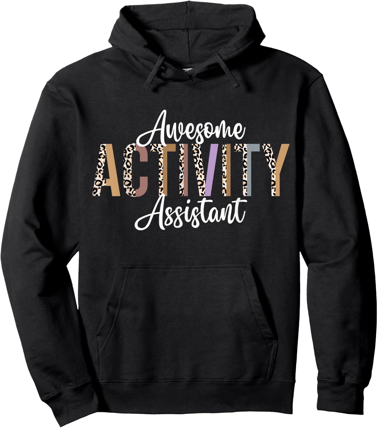Activity Assistant Professionals Week Retirement Leopard Hoodie - Hoodie | Black