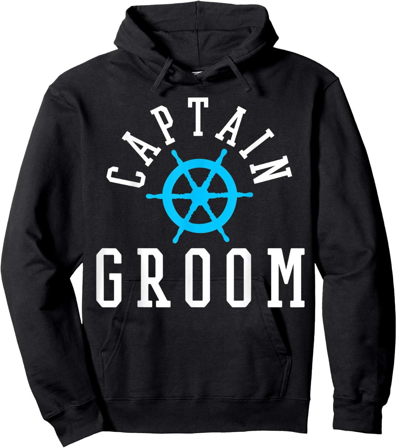Groom Nautical Wedding Cruise Ship Yacht Hoodie - Hoodie | Black