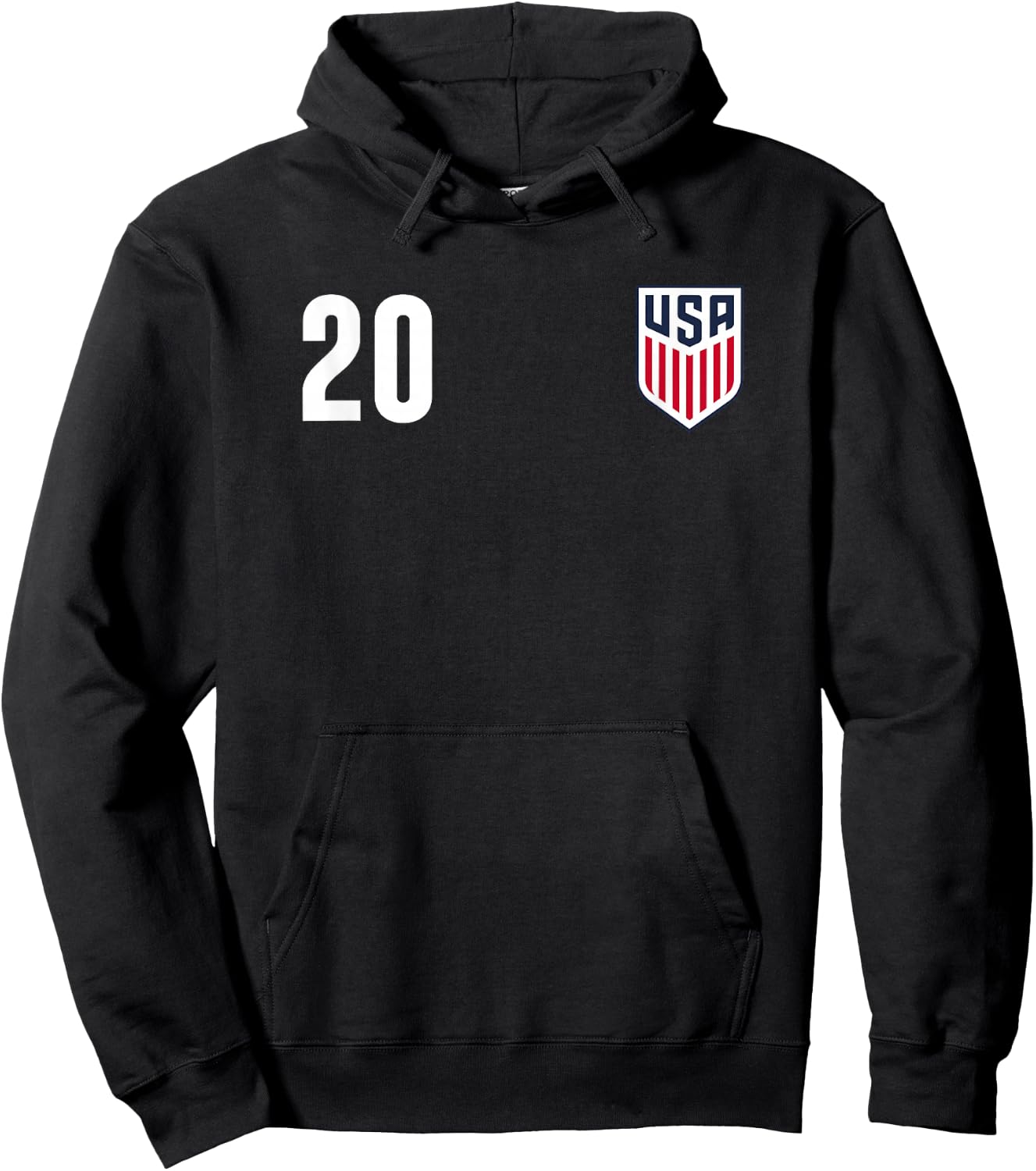 Officially Licensed US Soccer Folarin Balogun, Legacy #20 Hoodie - Hoodie | Black