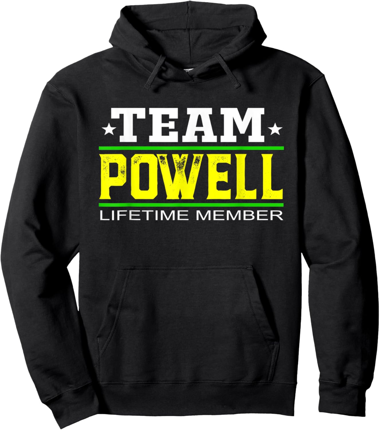 Team Powell Lifetime Member Surname Last Name Tree Reunion Hoodie - Hoodie | Black