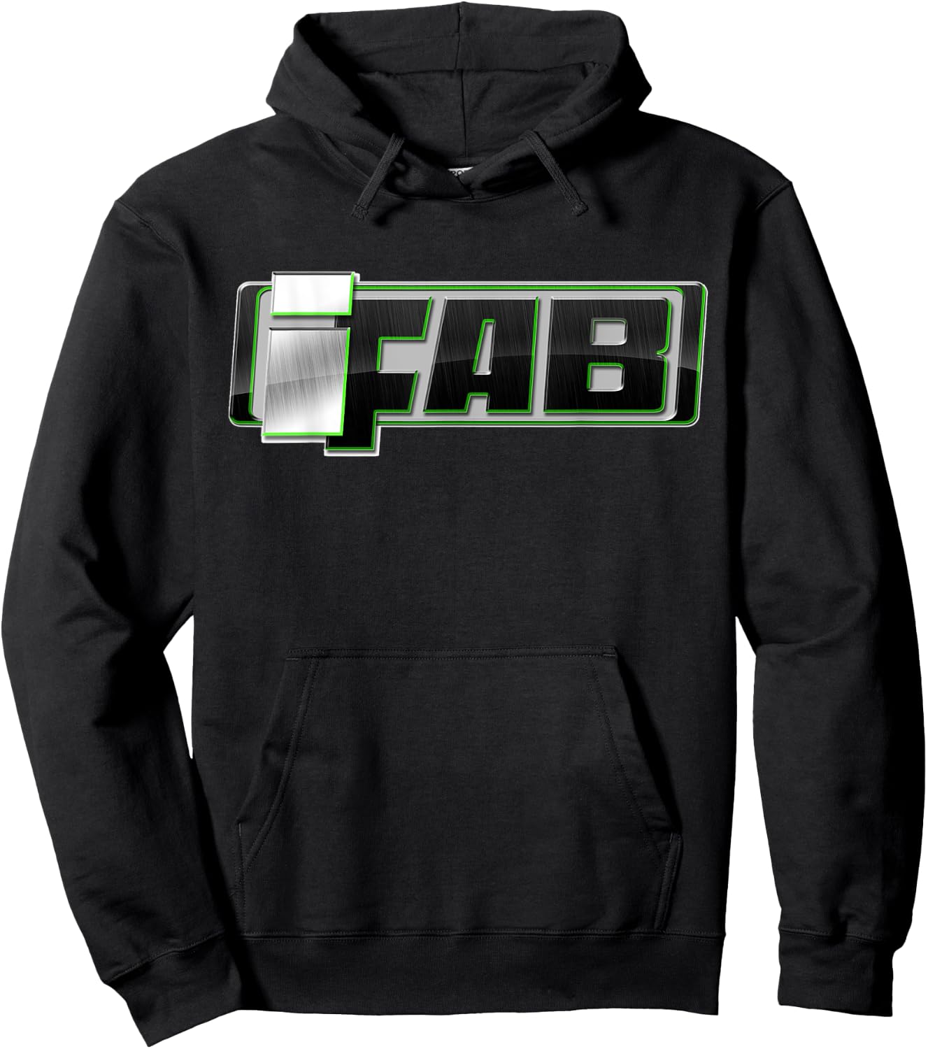 IFab Mfg green red logo shirt Hoodie - Hoodie | Black