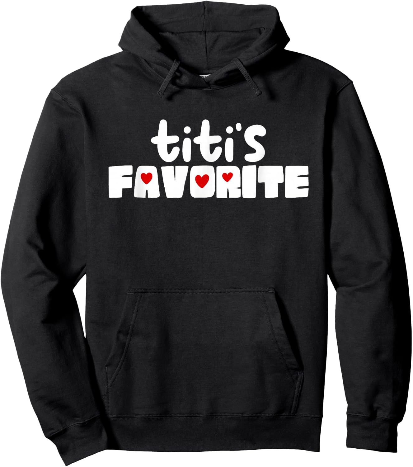 Titi's Favorite Grandchild Funny Mother's Day Hoodie - Hoodie | Black