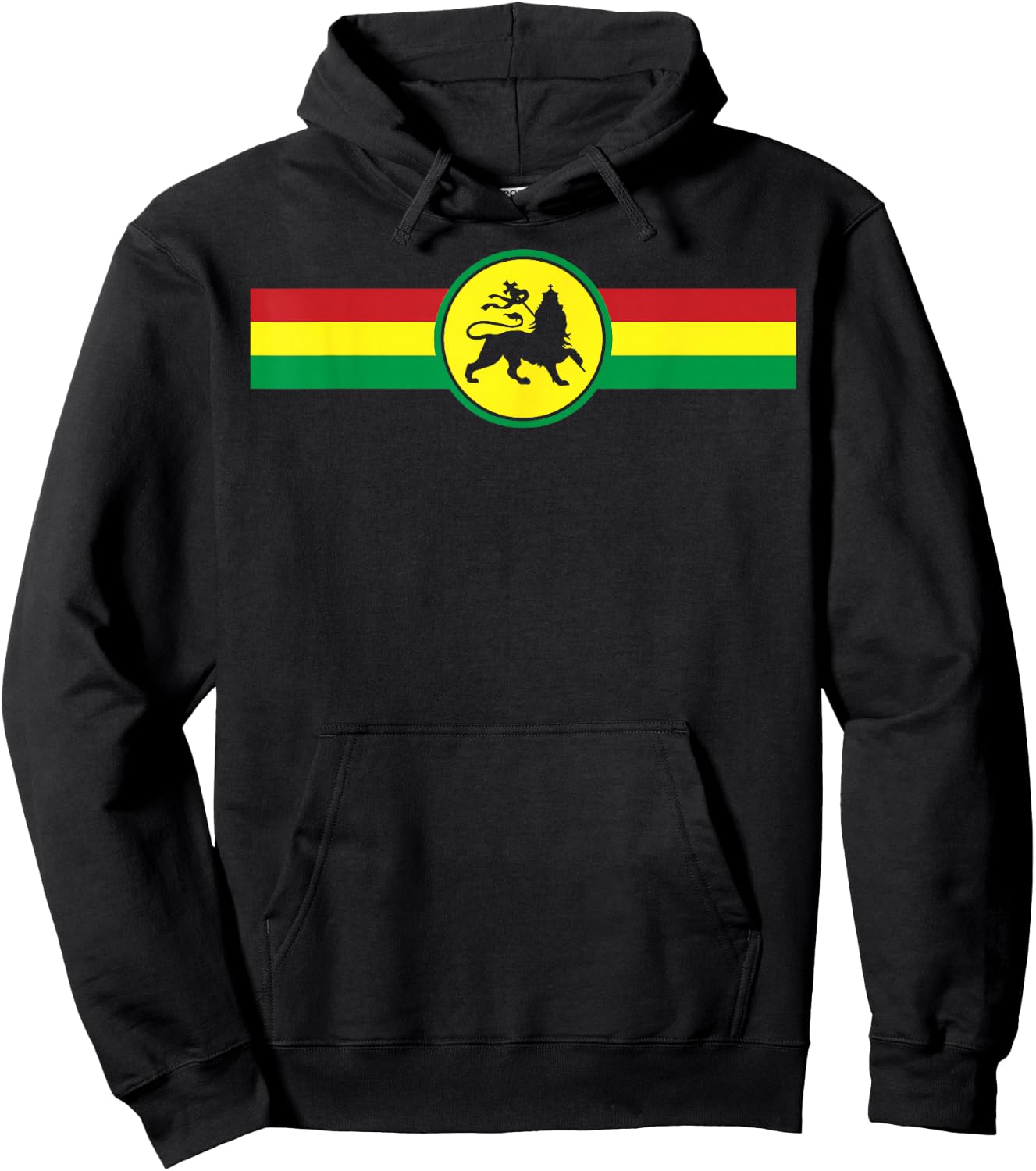 Lion of Judah Judah Rasta Rastafari Reggae Hoodie - Hoodie | Black