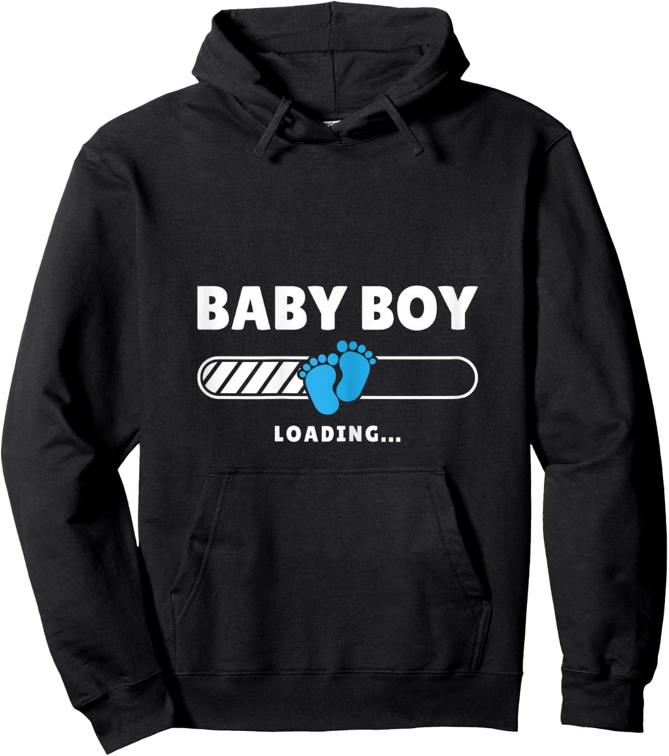 Mom Baby Boy Loading Mother To Be Pregnancy Pregnant Woman Hoodie - Hoodie | Black