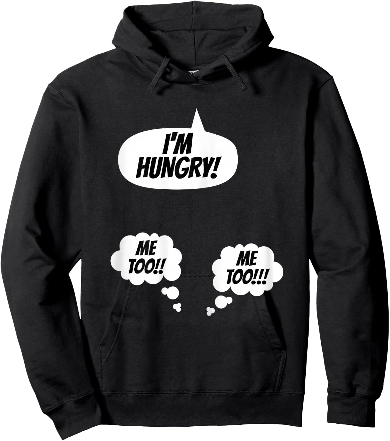 New Mom Mum Twins Announcement Pregnancy Parents to Be Dad Hoodie - Hoodie | Black