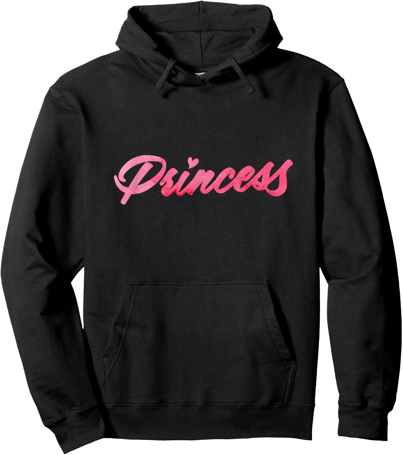 Princess Girl with Heart Hoodie - Hoodie | Black